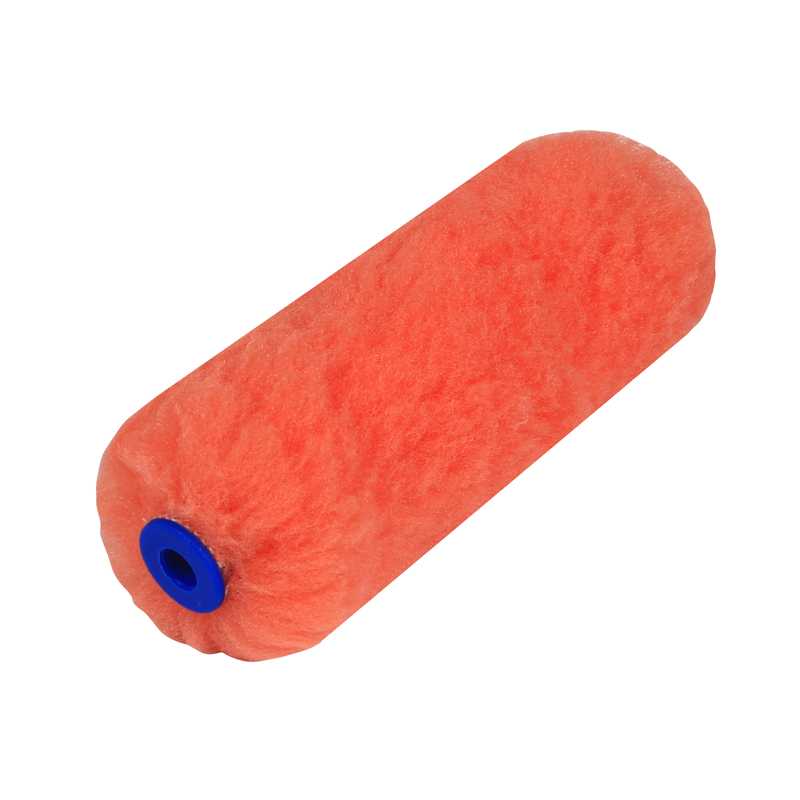 4” Orange Polyester Mini Paint Roller Cover