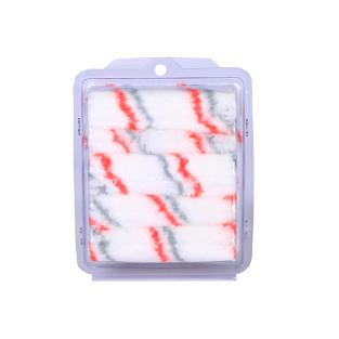 4”Red And Grey Stripes Acrylic Mini Paint Roller