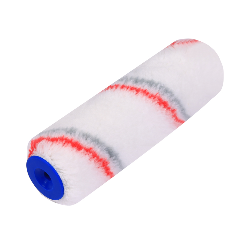 6”Red And Grey Stripes Acrylic Mini Paint Roller Cover