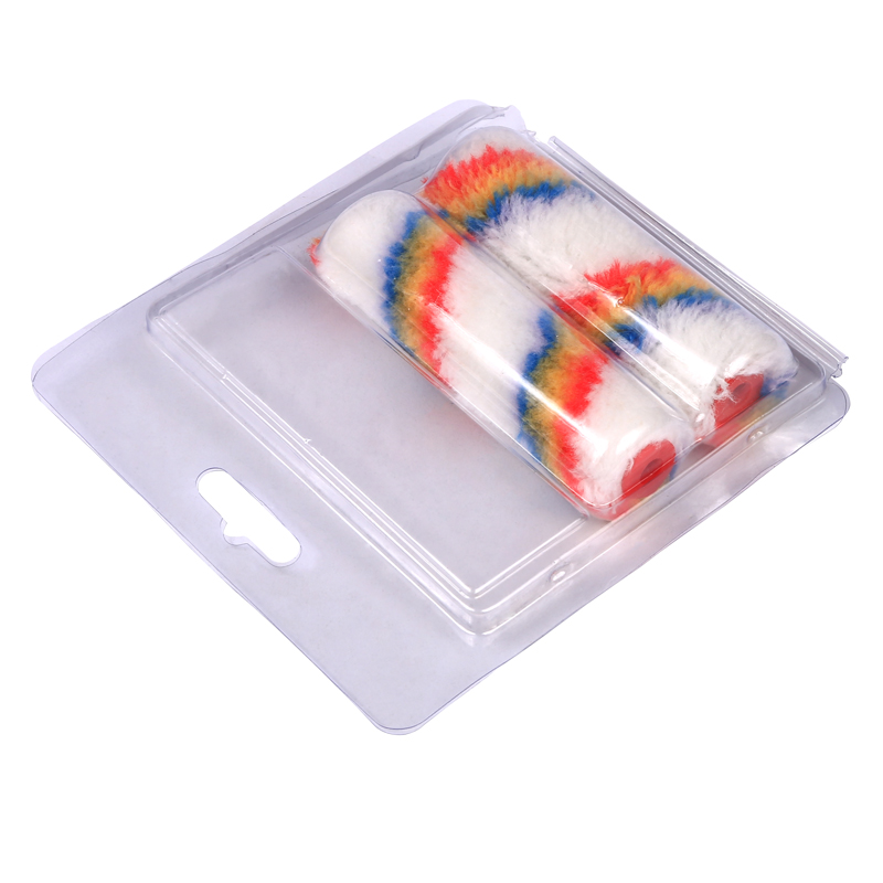 4”Rainbow Six Stripes Acrylic Mini Paint Roller 