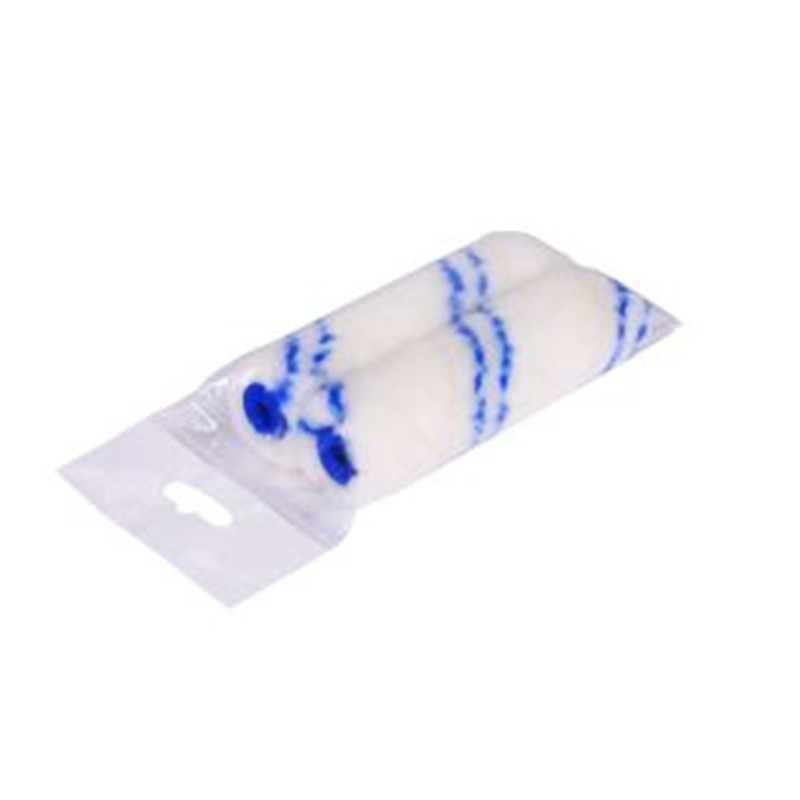 4”Double Blue Stripes Polyester Mini Paint Roller