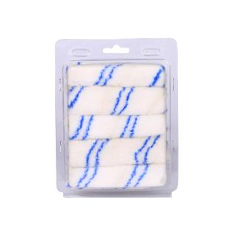 4”Double Blue Stripes Polyester Mini Paint Roller