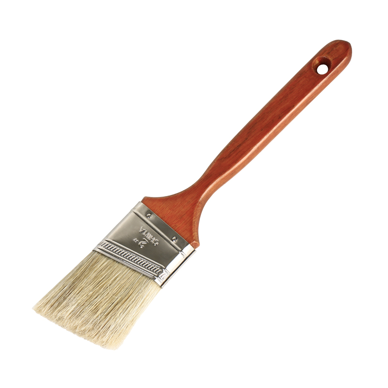 2”Angle Sash Paint Brush With Lacquered Wooden Handle