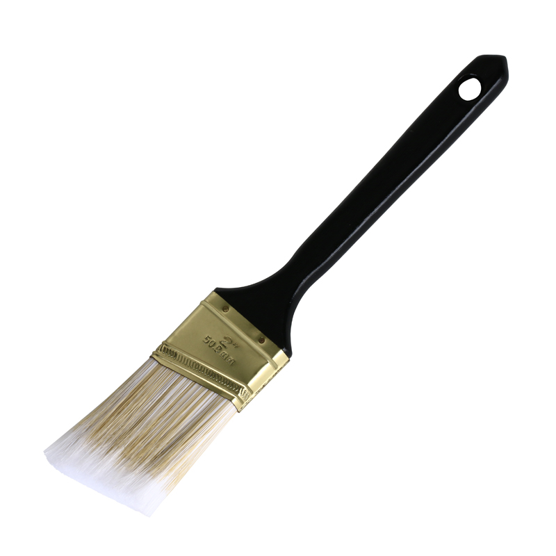 2”Tapered Synthetic Filaments Angle Sash Paint Brush With Plastic Handle