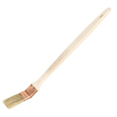 35MM Bent Radiator Paint Brush With Wooden Handle