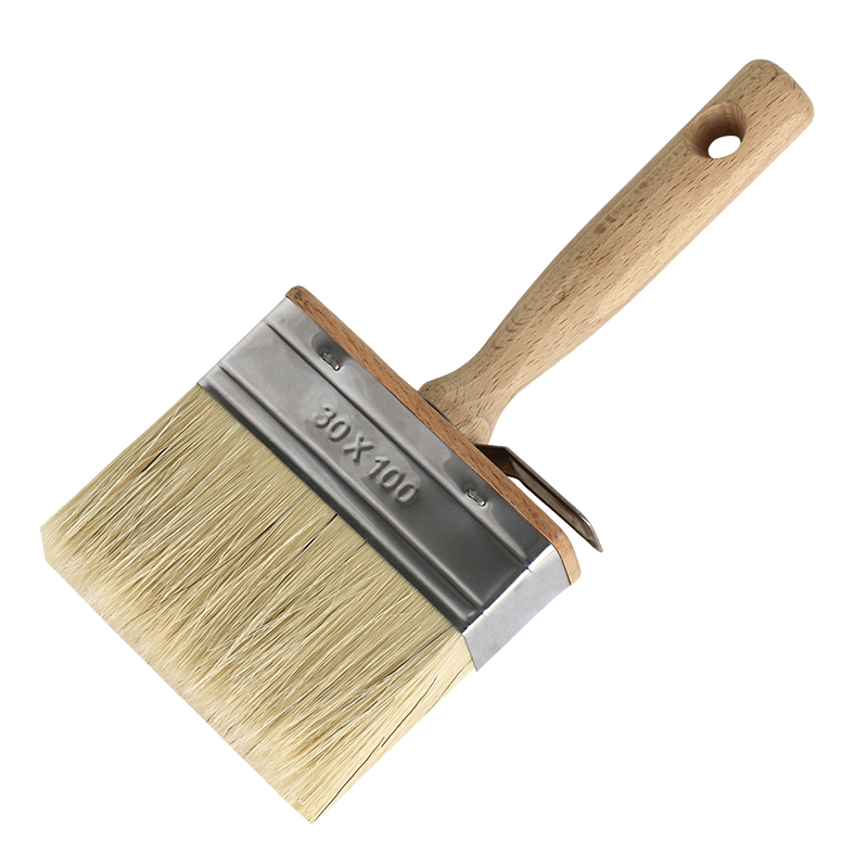 100MM Block Paint Brush With Wooden Handle