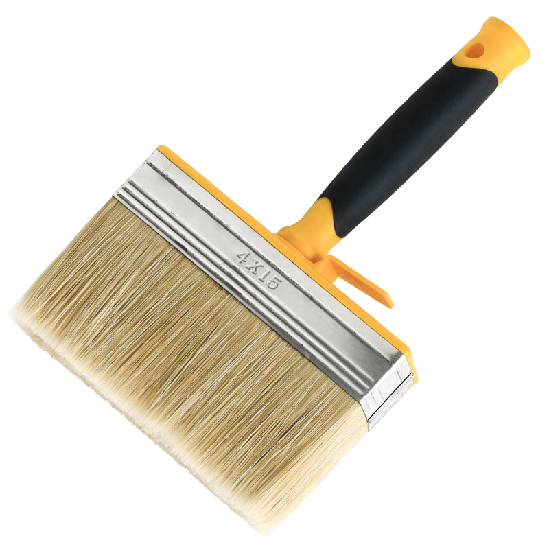 150MM White Block Paint Brush With TPR Handle