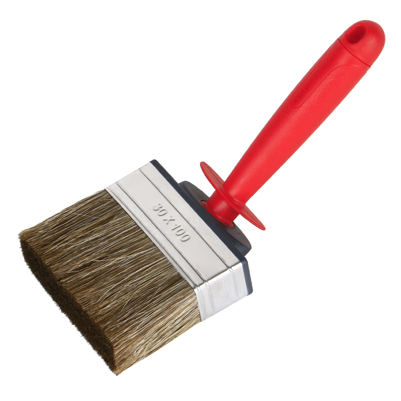 100MM Angled Block Paint Brush With Plastic Handle