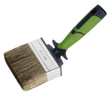 100MM Angled Block Paint Brush With Plastic And Rubber Handle